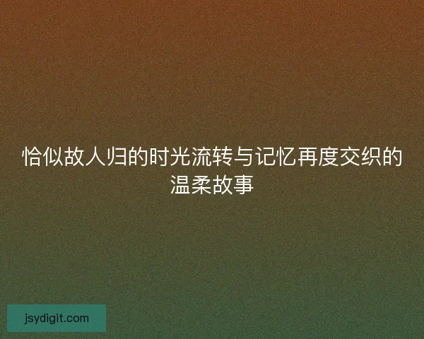 恰似故人归的时光流转与记忆再度交织的温柔故事